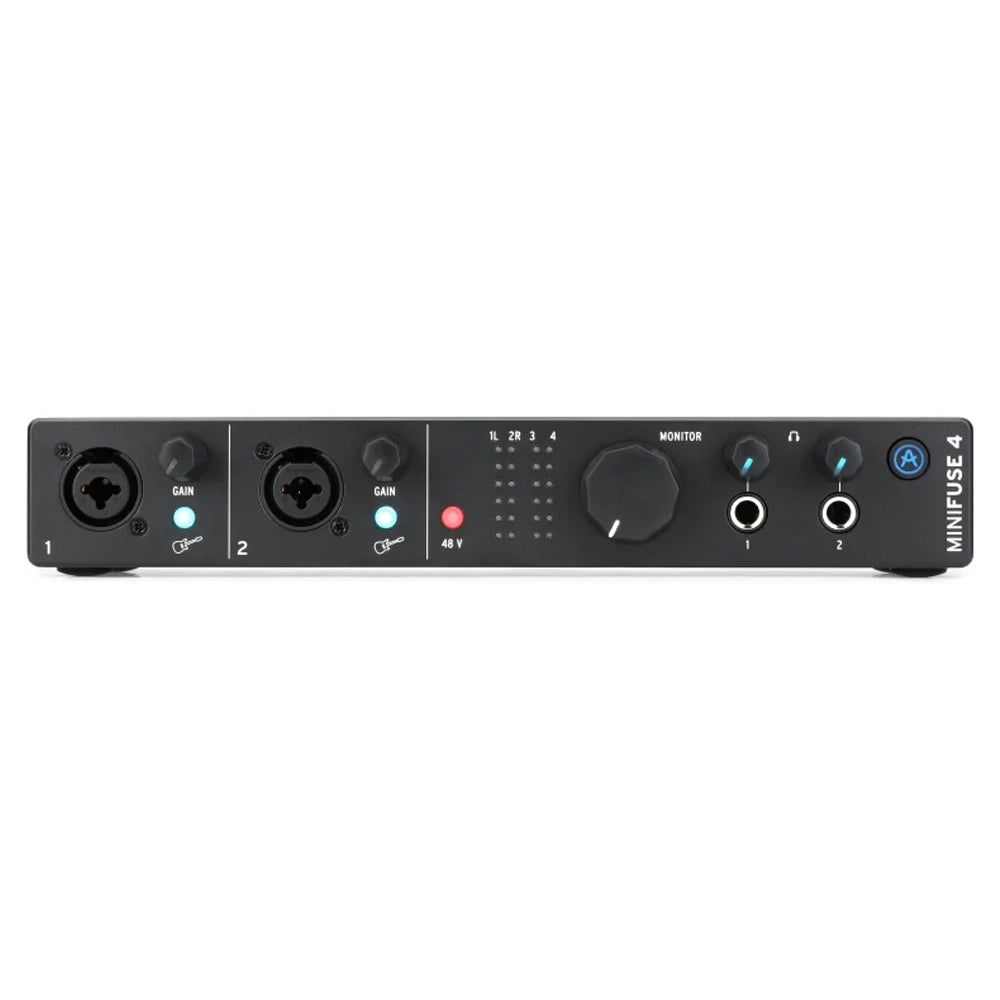 Arturia MiniFuse 4 Interfaz de Audio/MIDI USB 4x4 Portátil (Negro)
