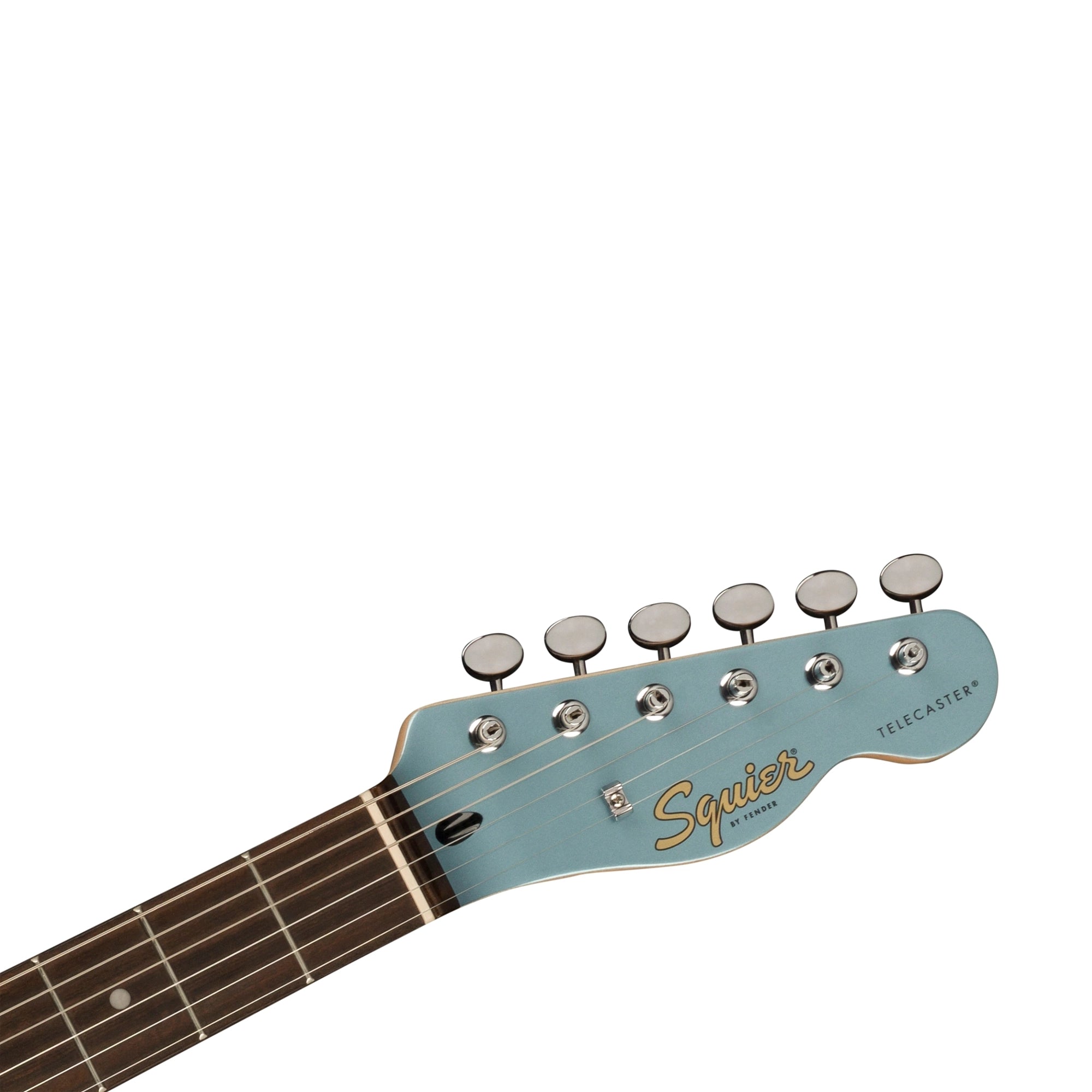 Squier Paranormal Cabronita Telecaster Semi-Hollowbody Electric Guitar - Ice Blue Metallic