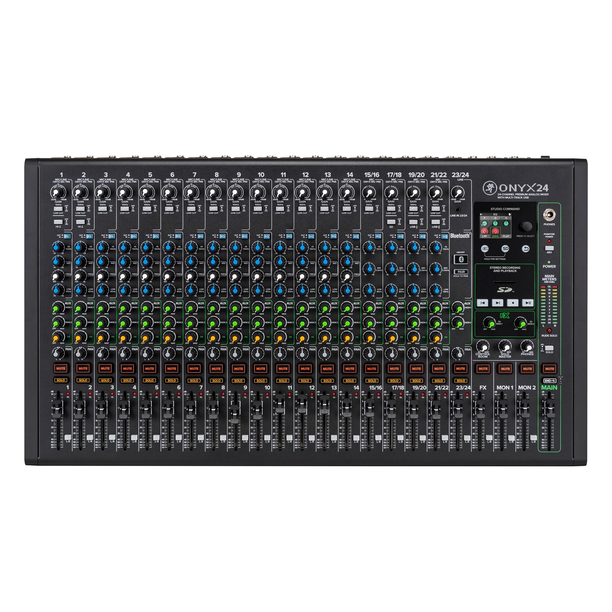 Mackie Onyx24 24-Channel Premium Analog Mixer W/ Multi-Track Usb