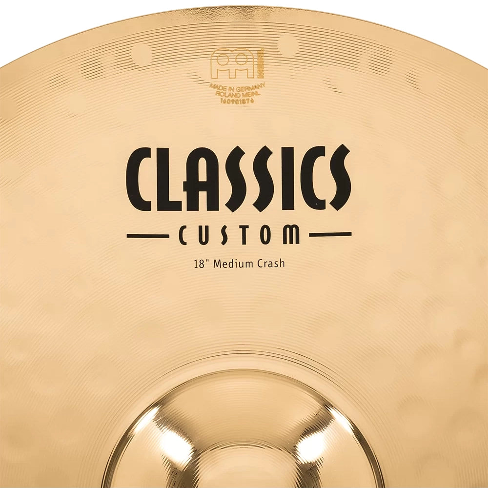 Meinl B10 Bronze Classics Custom Medium Crash- Brilliant 18 inch