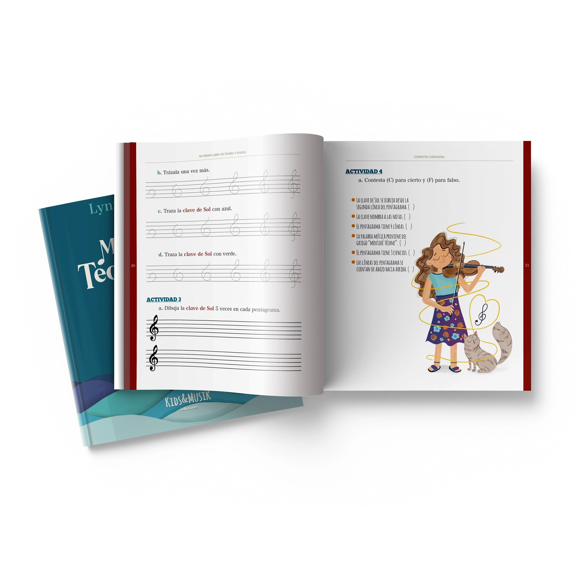 Mi Primer Libro de Teoría y Solfeo Vol.1 Lynette Cartagena - New Version