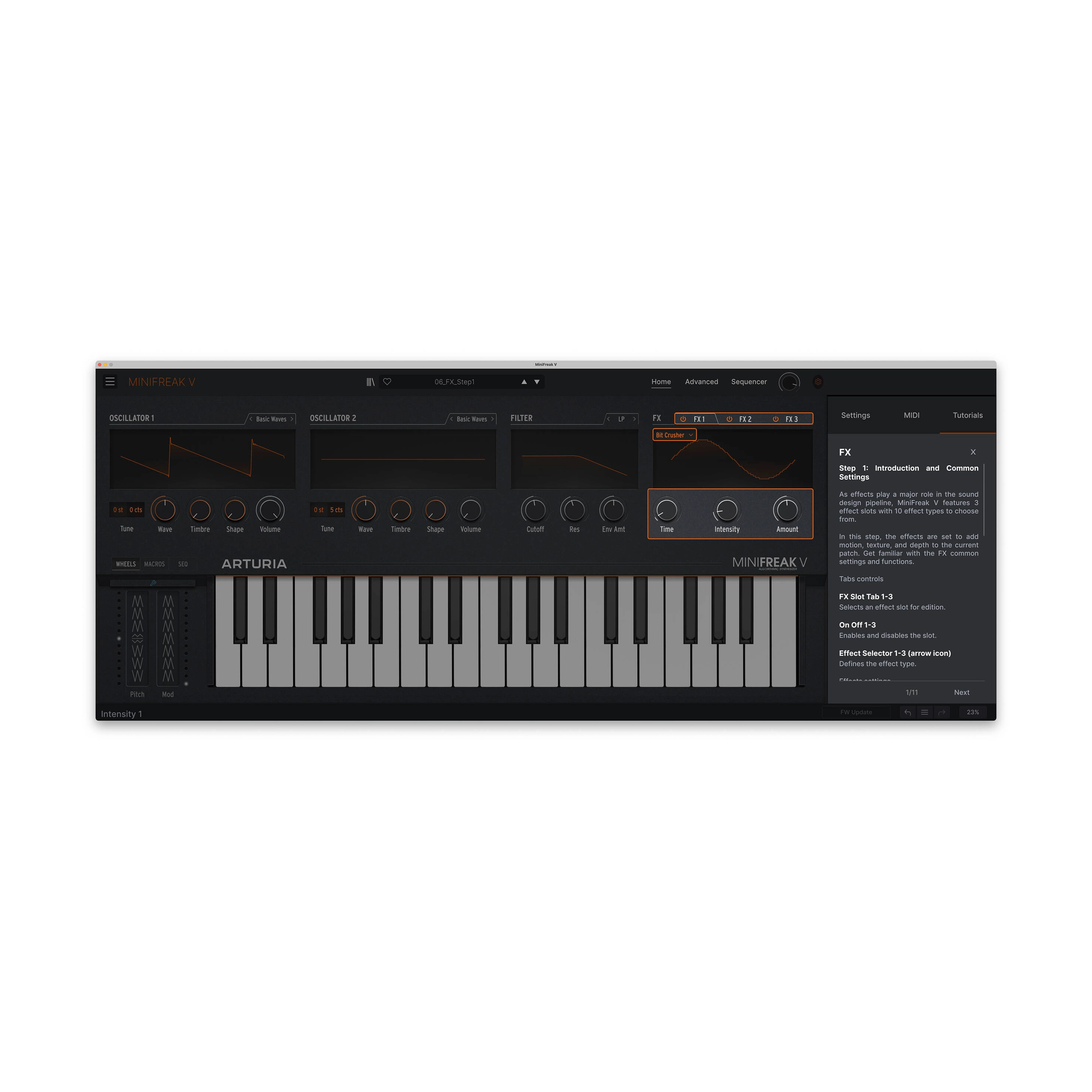 Arturia MiniFreak 37-key Hybrid Synthesizer