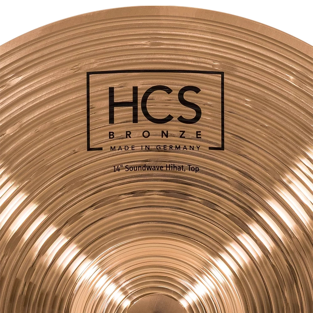 Meinl HCS Bronze Soundwave Hi-Hat Cymbals- 14 inch
