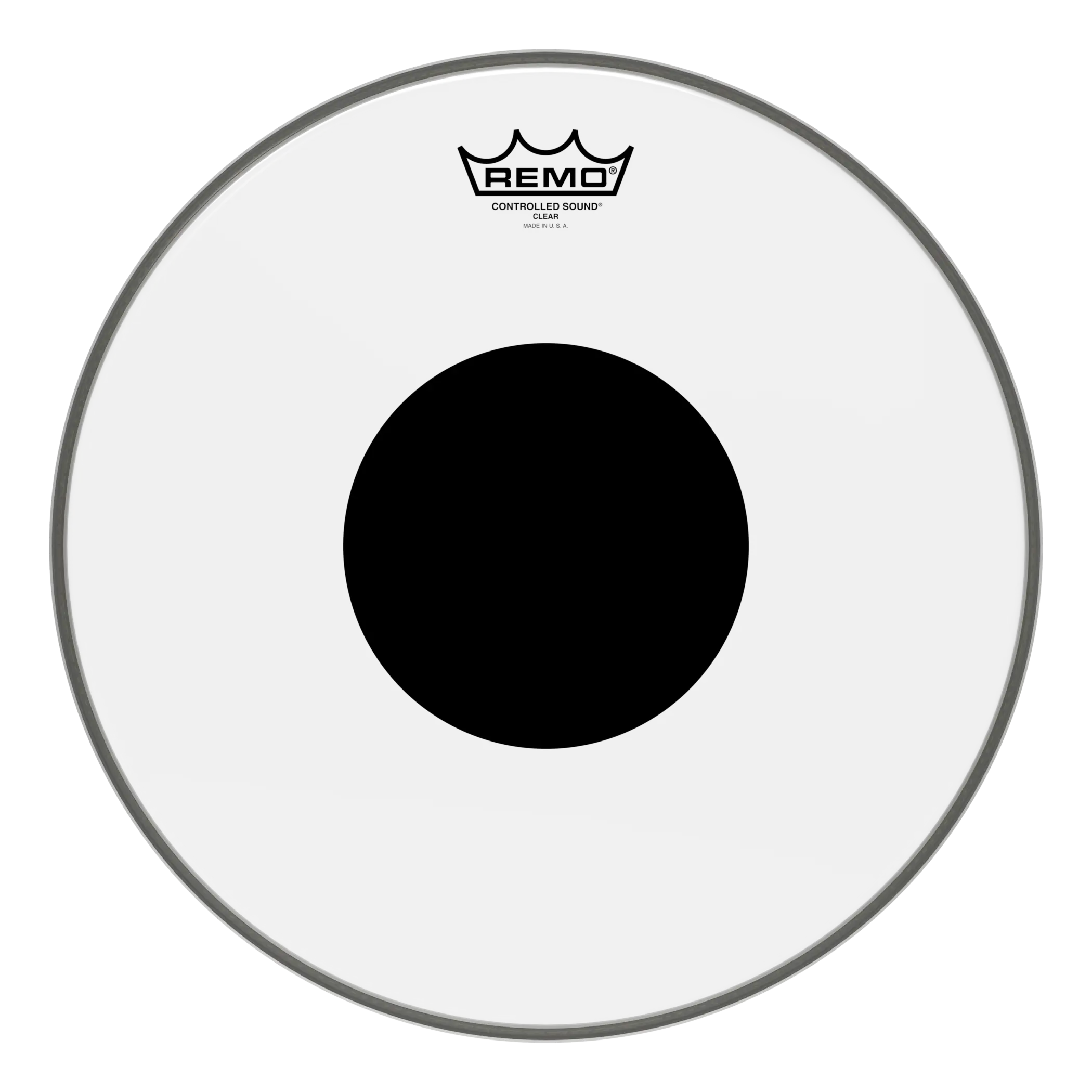 Remo 16" Controlled Sound Black Dot Clear Drumhead