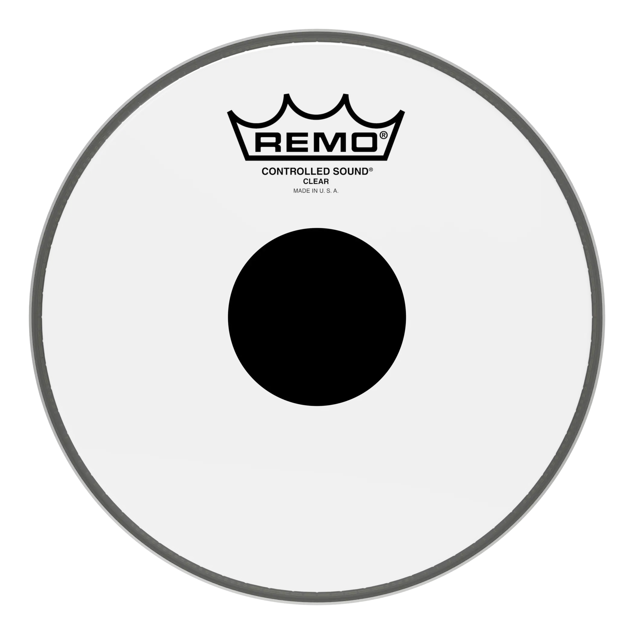 Remo 8" Controlled Sound Clear Black Dot Drumhead