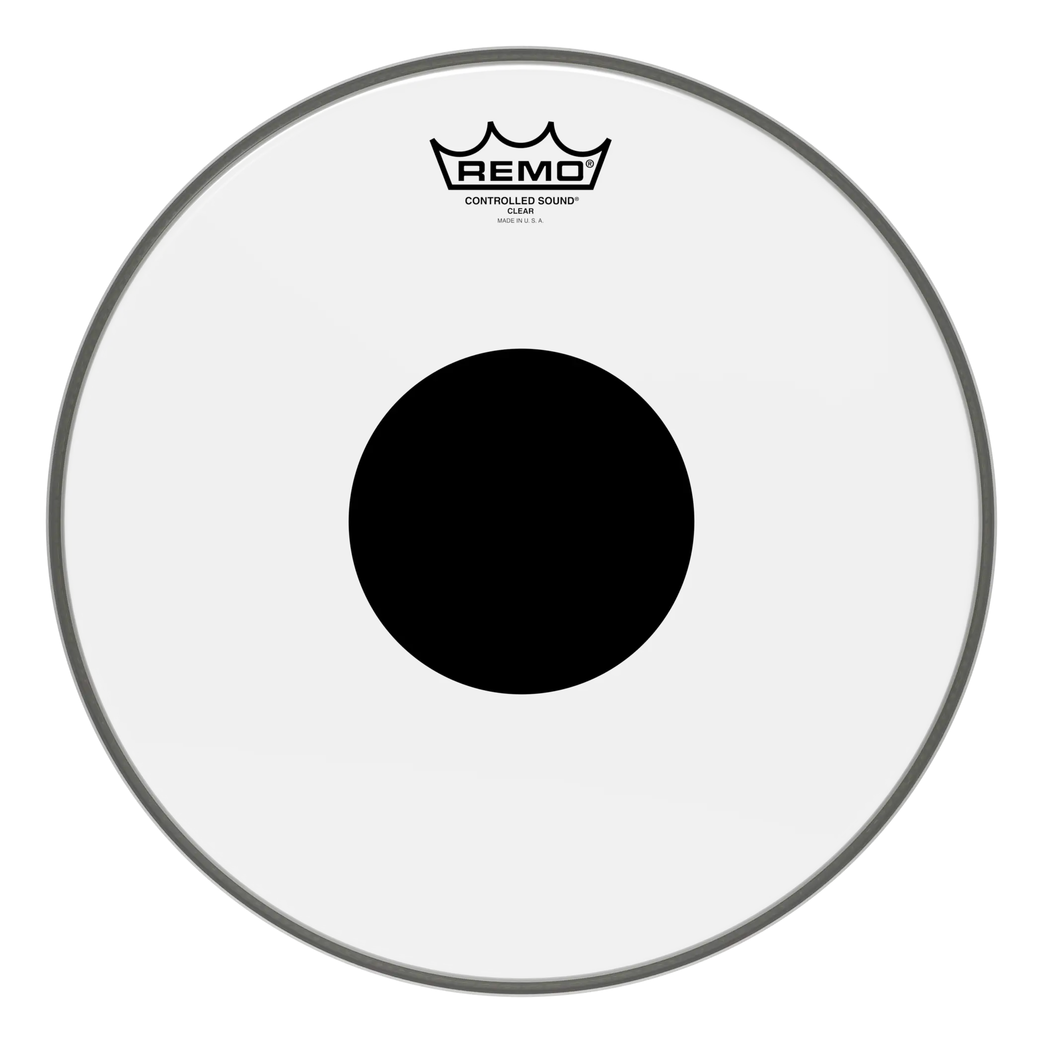 Remo 13" Controlled Sound Black Dot Clear Drumhead