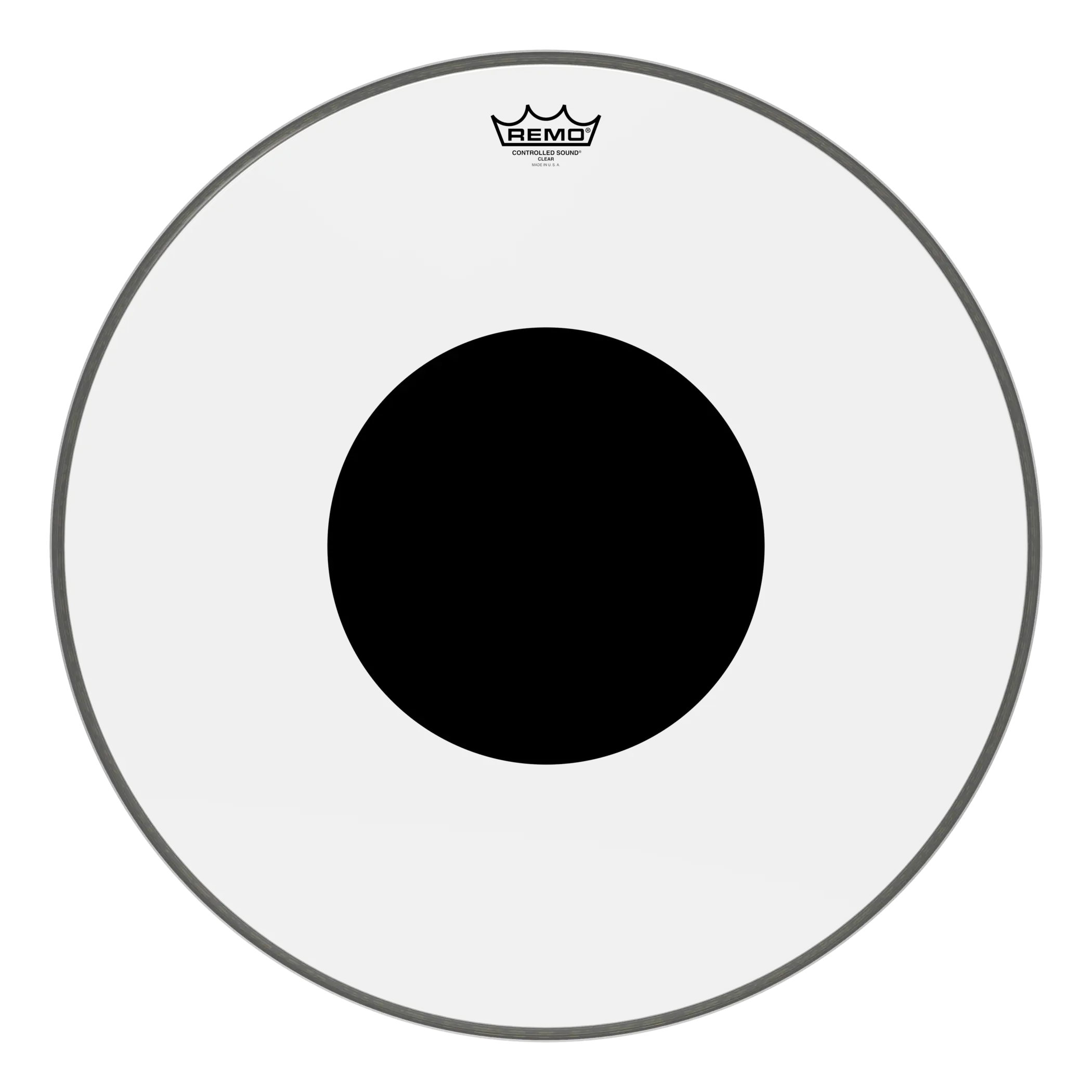Remo 22" Controlled Sound Black Dot Clear Bass Drumhead