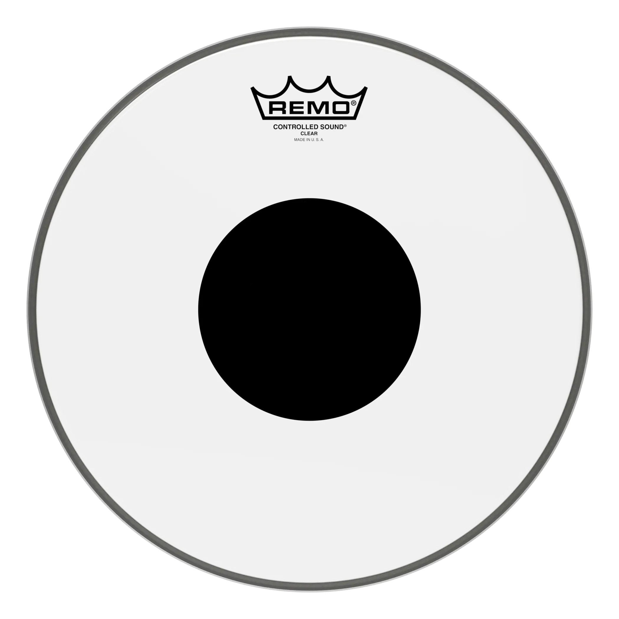 Remo 12" Controlled Sound Black Dot Clear Drumhead
