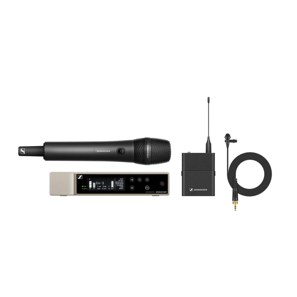 Sennheiser EW-D ME2/835-S Combo Wireless Handheld and Lavalier Microphone System - Q1-Q6