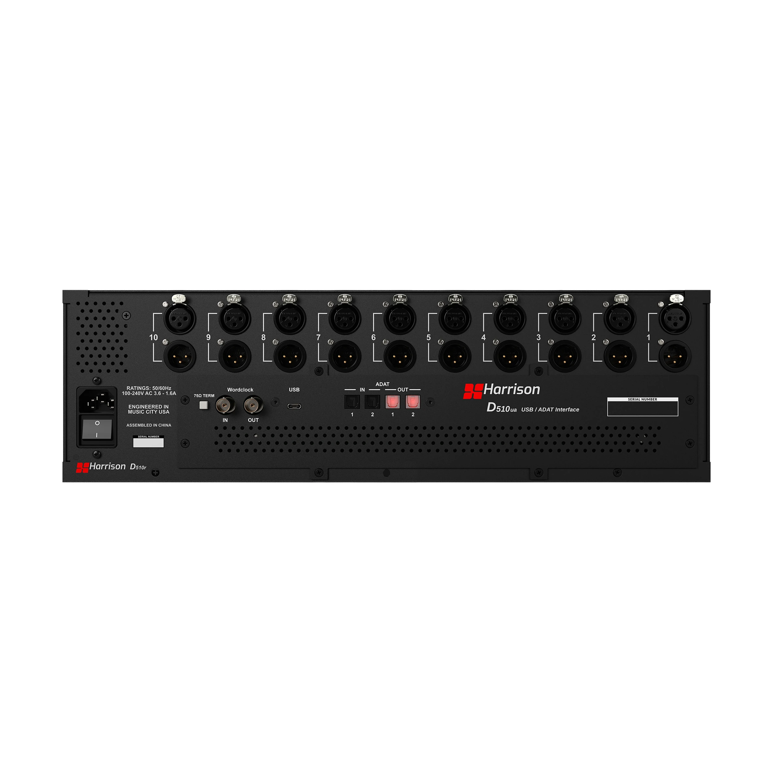Harrison Audio D510ua USB/ADAT Audio Interface