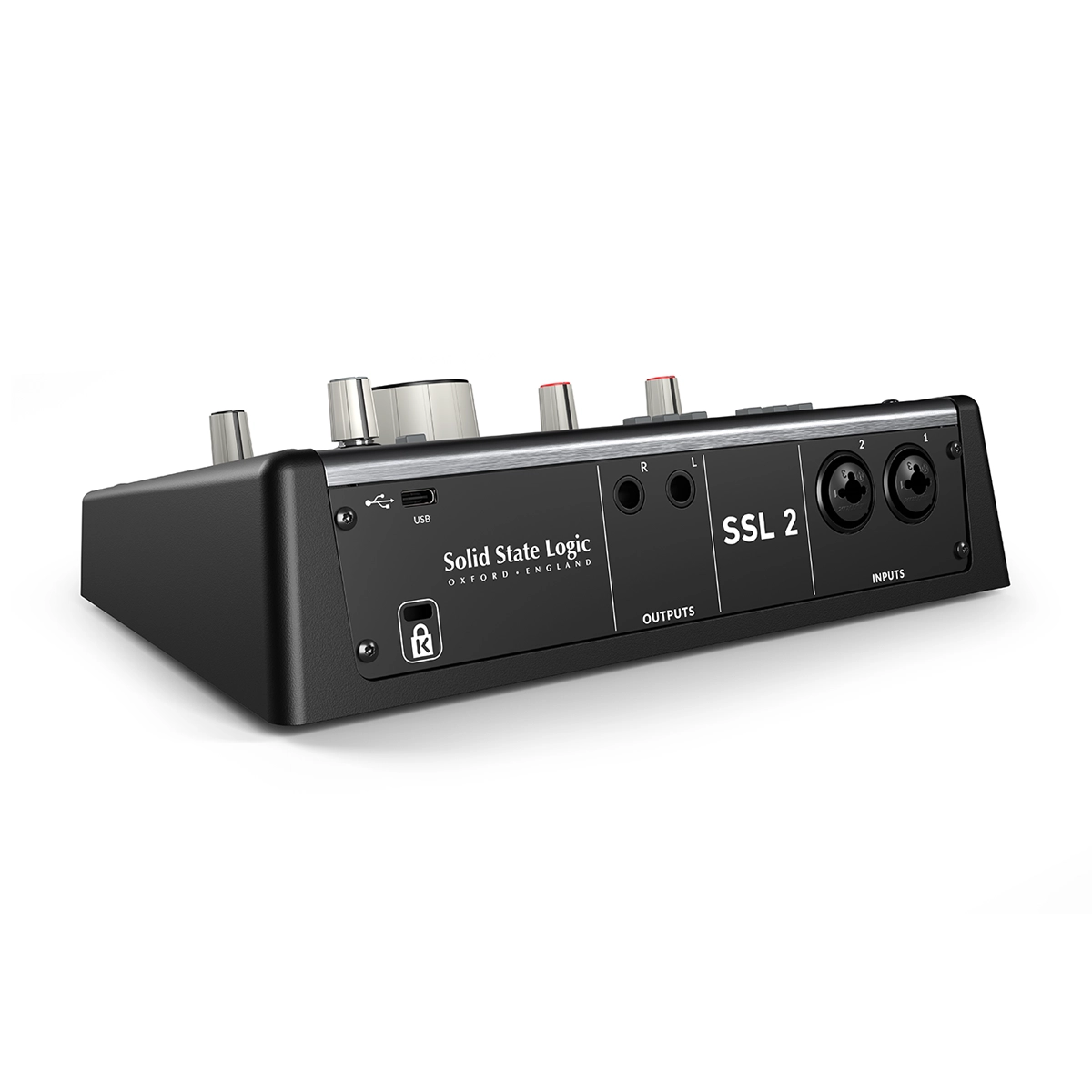 Solid State Logic SSL 2 MKII 2 X 2 USB-C Audio Interface - 729706X2 back panel view