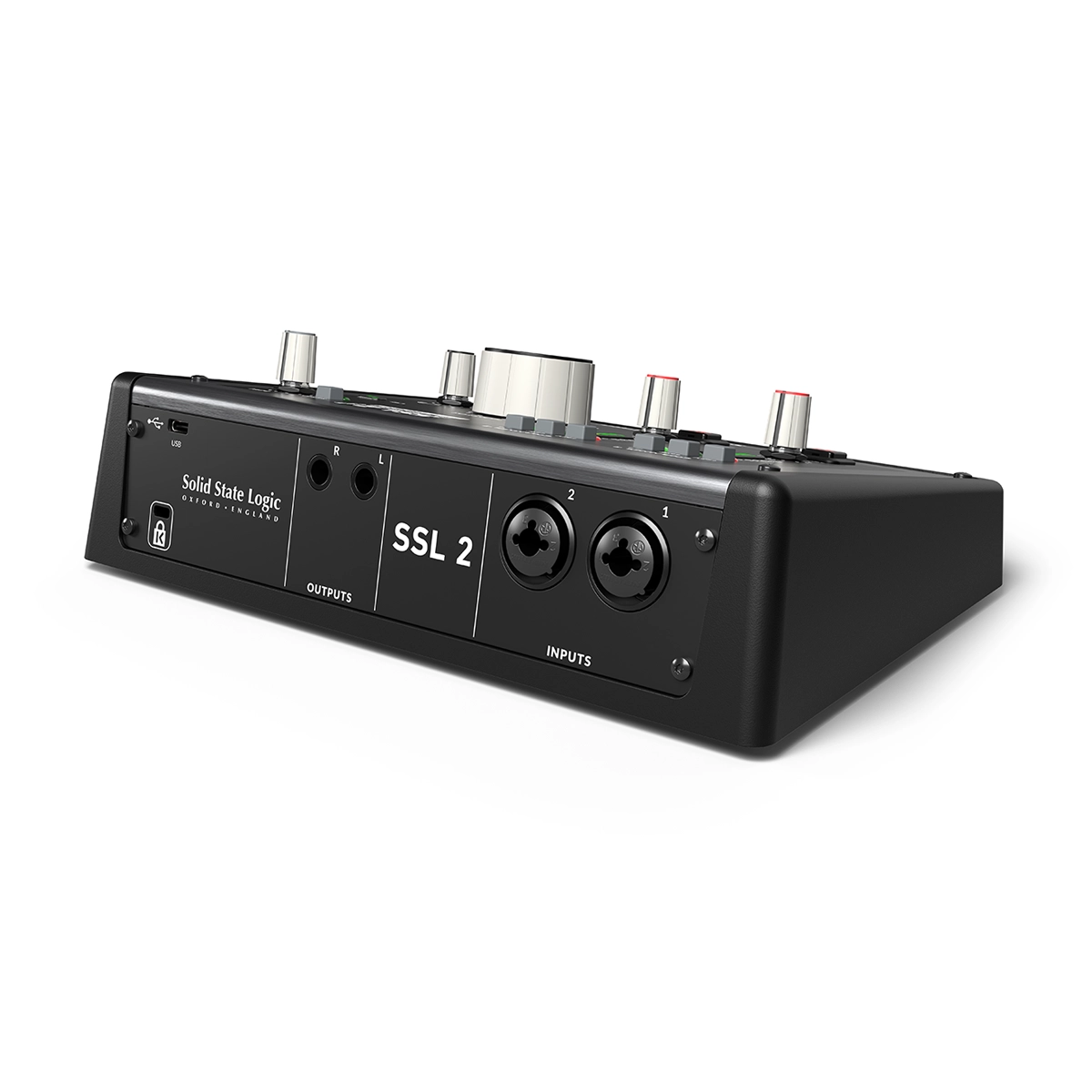 Solid State Logic SSL 2 MKII 2 X 2 USB-C Audio Interface - 729706X2 back panel view