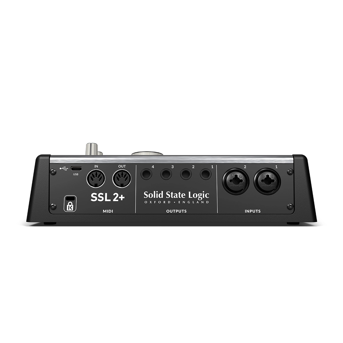 Solid State Logic SSL 2+ MKII 2 X 4 Usb-C Audio Interface - 729707X2 back panel view