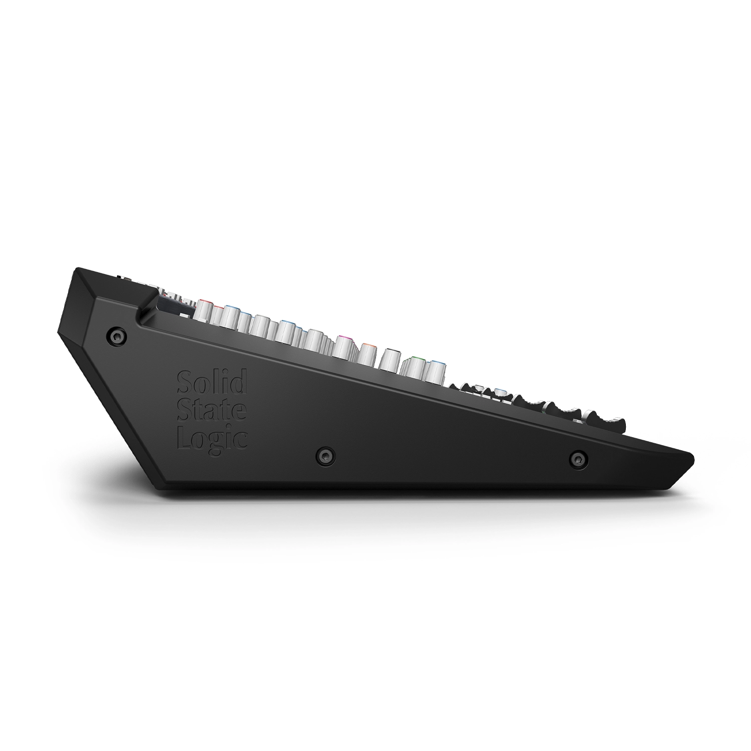 Solid State Logic 729752X2 Big Six 18-Input Desktop Analog Mixer & Interface side panel view