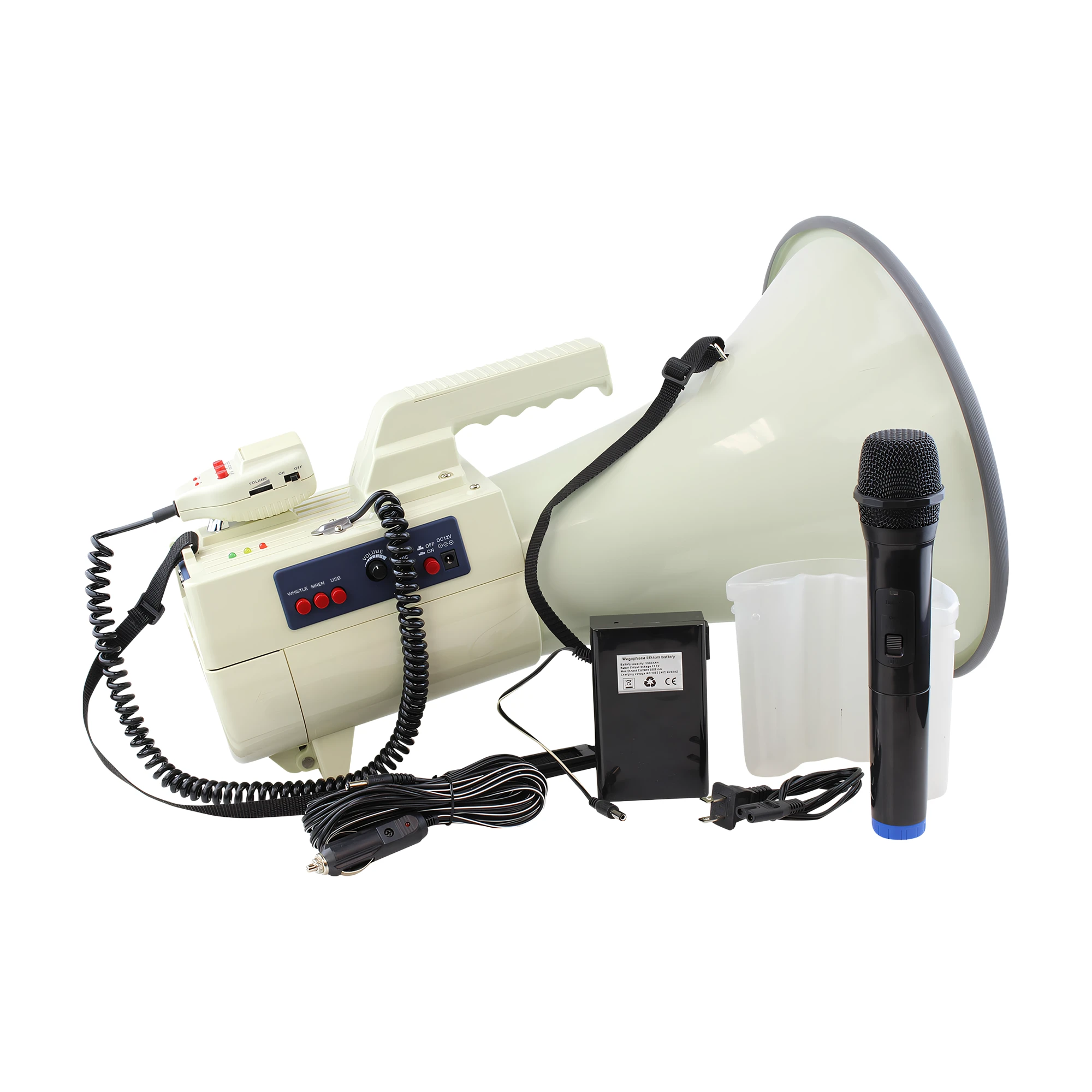 BK Shoulder Megaphone With Wireless Microphone complete set