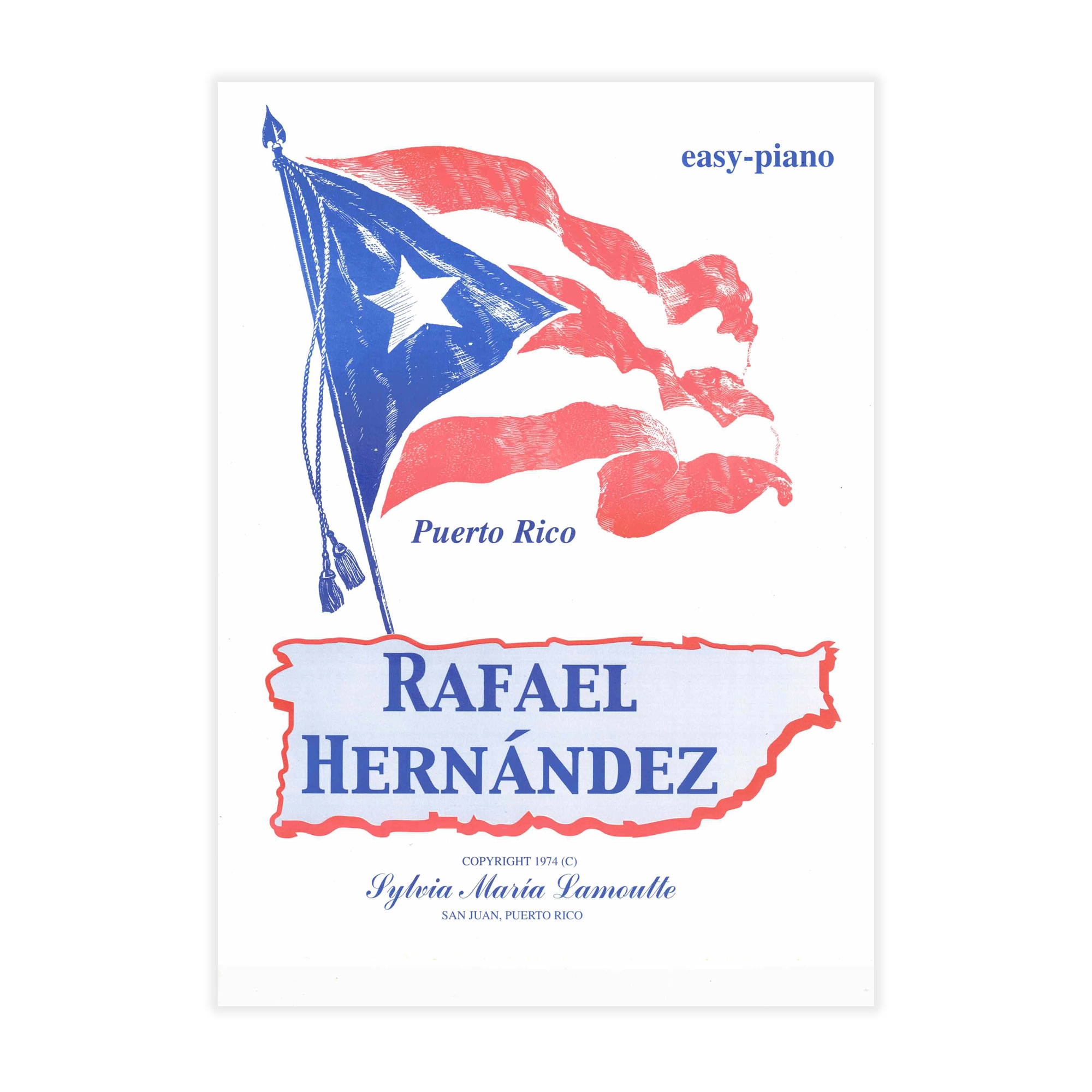 Rafael Hernandez Puerto Rico Easy Piano