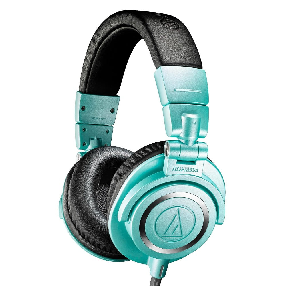 Audio-Techina ATH-M50X Closed-Back Studio Monitoring Headphones - Limited Edition Icy Blue