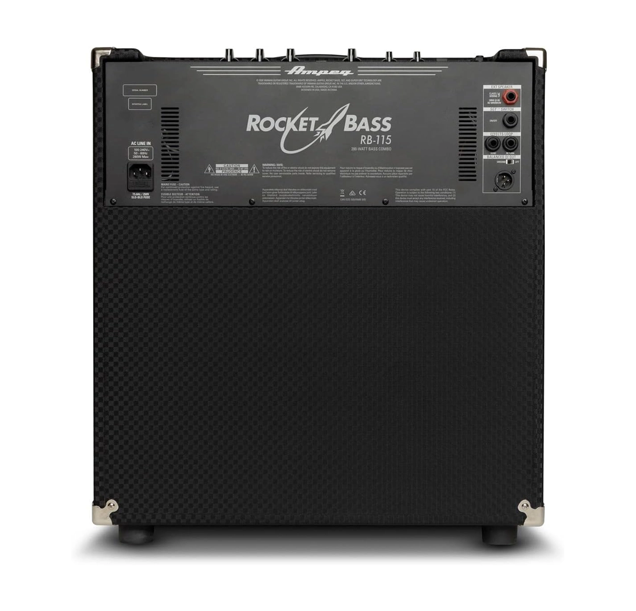 Ampeg Rocket Bass RB-115 1x15 200W Bass Combo Amp Black and Silver