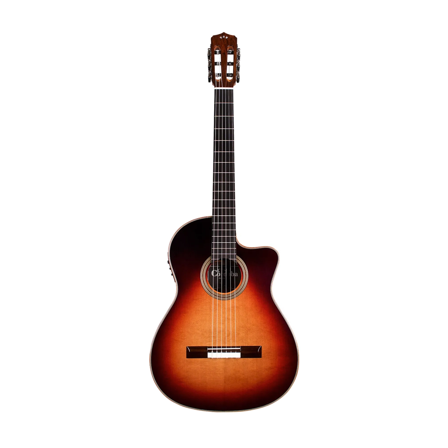 Cordoba Fusion Orchestra Ce Nylon String Acoustic Guitar - Tear Drop Burst