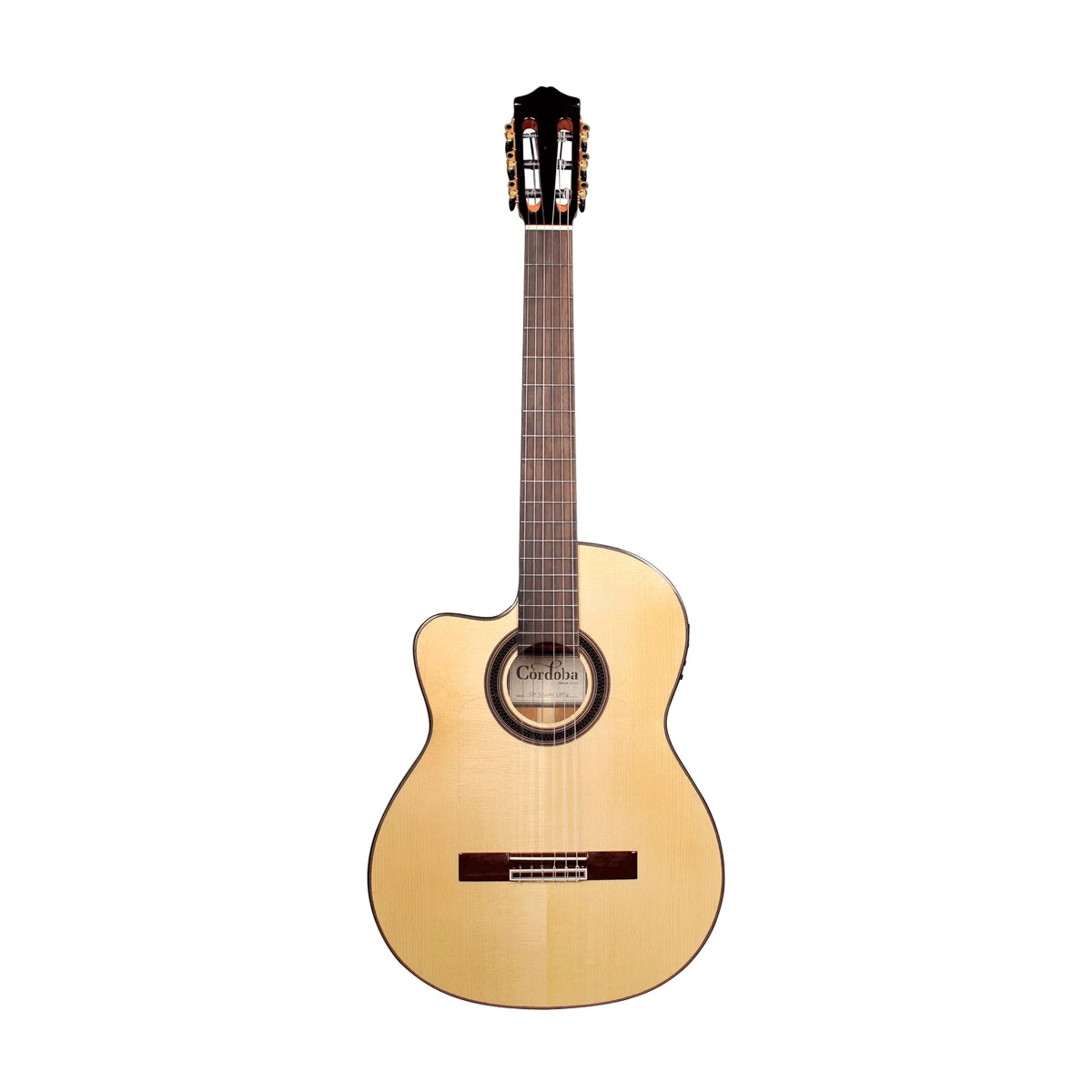 Cordoba GK Studio Left-Handed Flamenco Acoustic-Electric Guitar - Natural