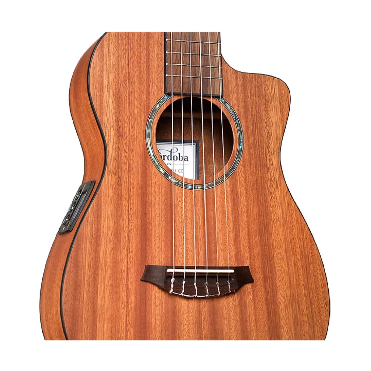 Cordoba Mini II MH-CE Nylon-String Acoustic-Electric Guitar  - Natural