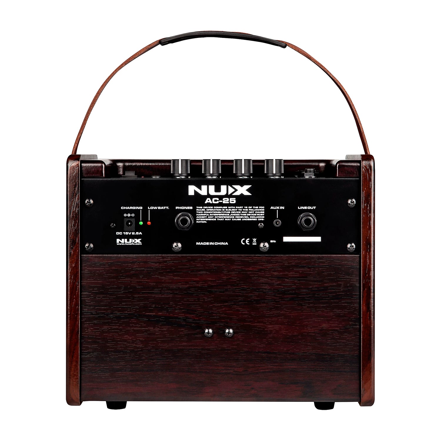 NUX AC-25 25-watt 1 x 6.5-inch Acoustic Guitar Combo Amp