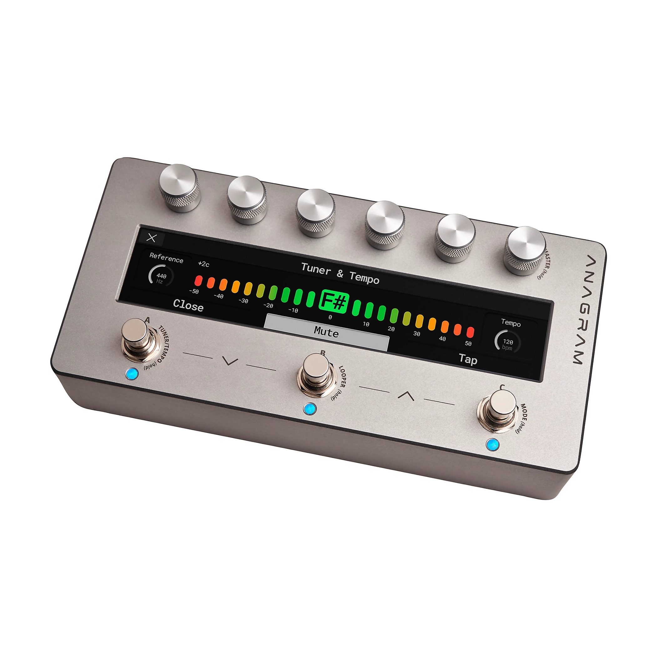 Front angle view Darkglass Anagram Multi-Effects Bass Workstation