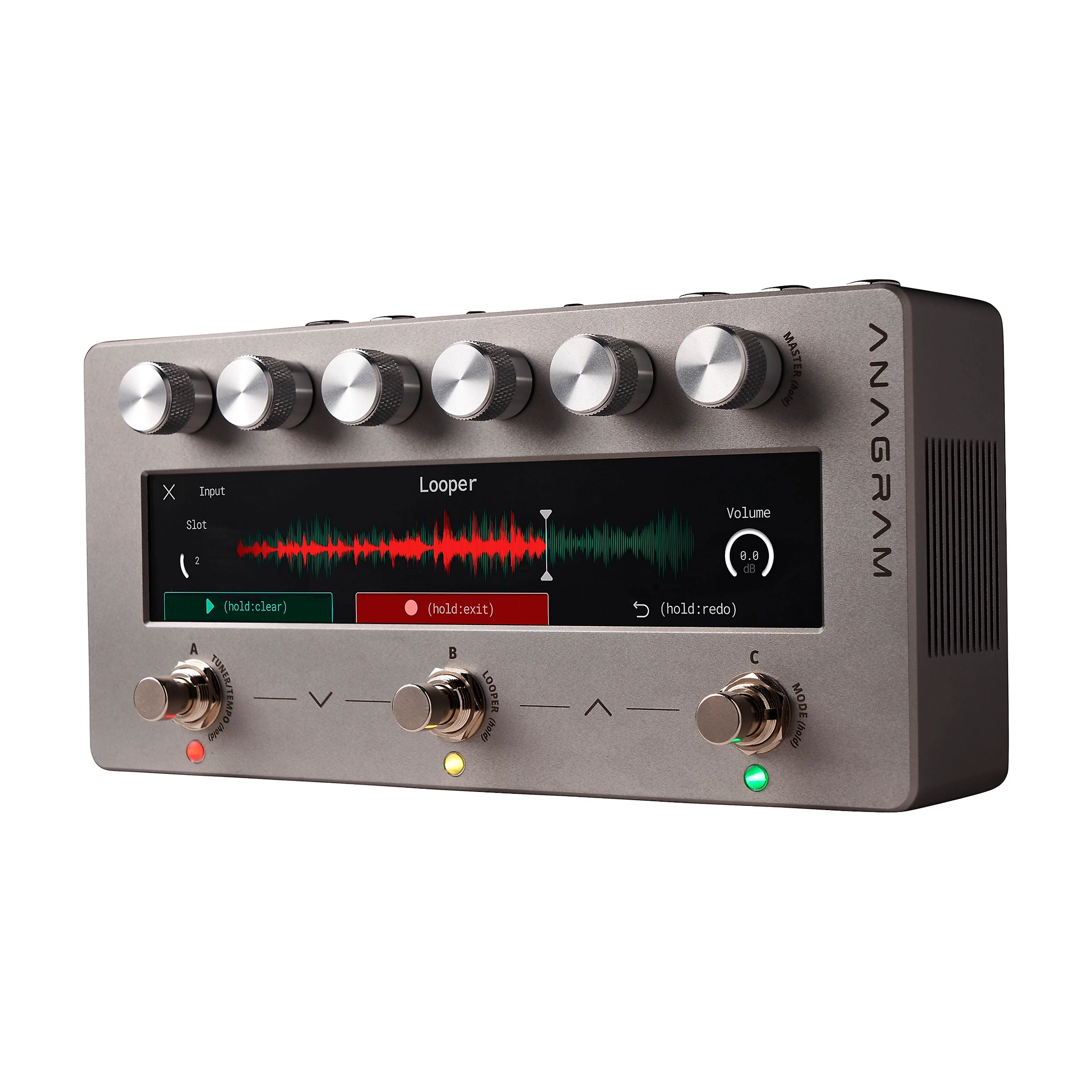Front angle view of Darkglass Anagram Multi-Effects Bass Workstation