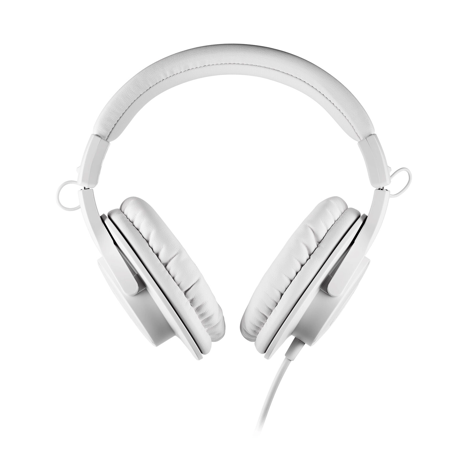 Audio-Technica ATH-M20x closed-back monitoring headphones - white 
front angle view