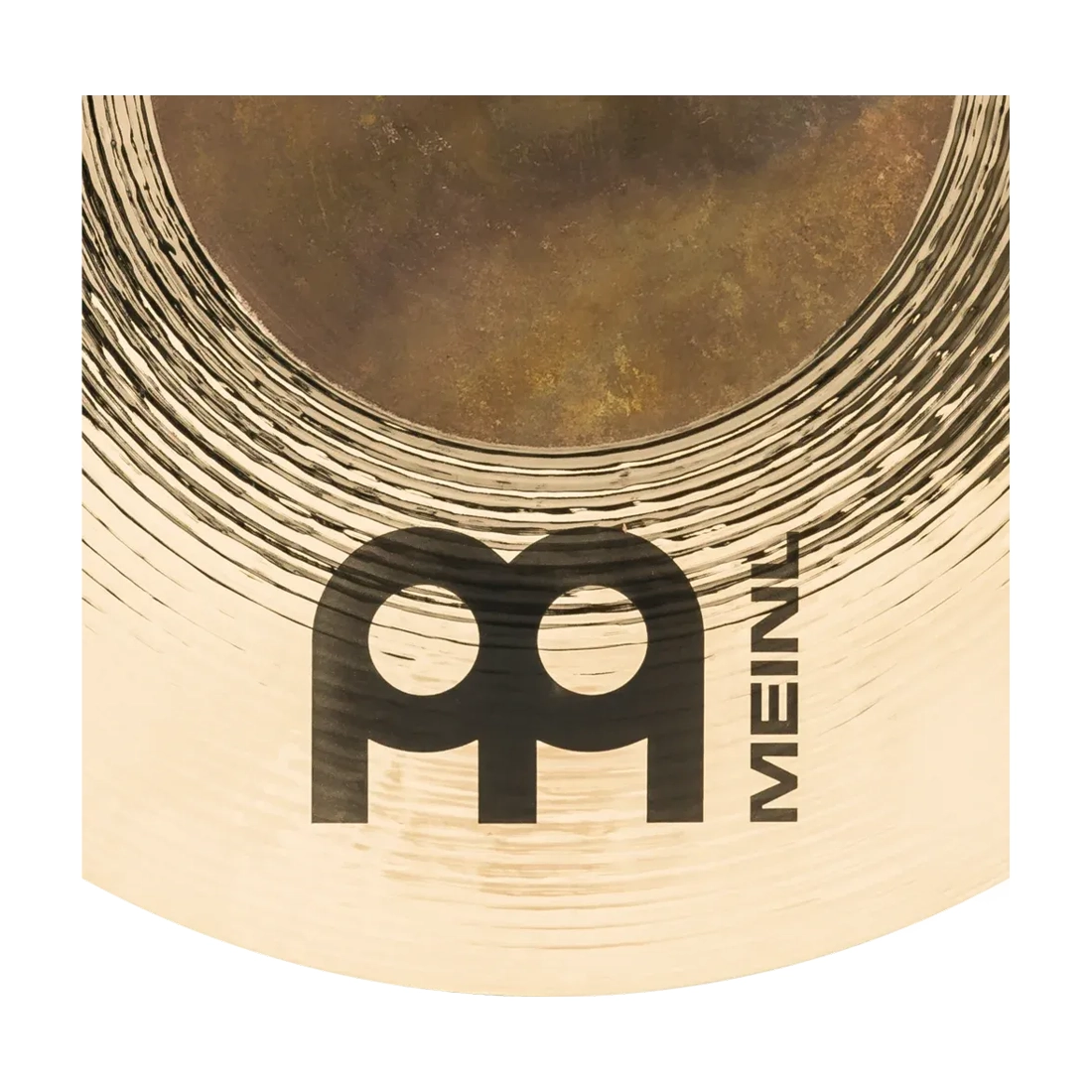 B10POS-B Close up Meinl Logo on white background.