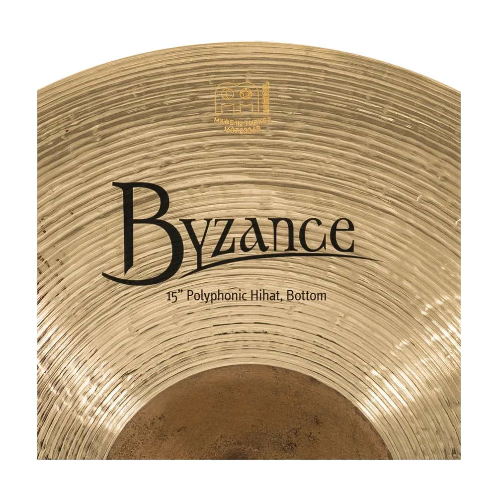 Meinl Cymbals B15POH-B Byzance Brilliant Polyphonics Hi-Hats - 15"