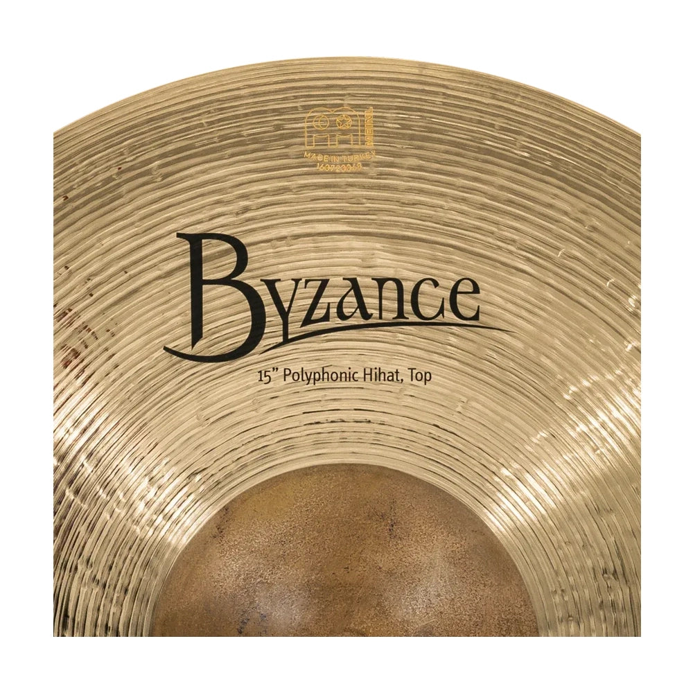 Meinl Cymbals B15POH-B Byzance Brilliant Polyphonics Hi-Hats - 15"