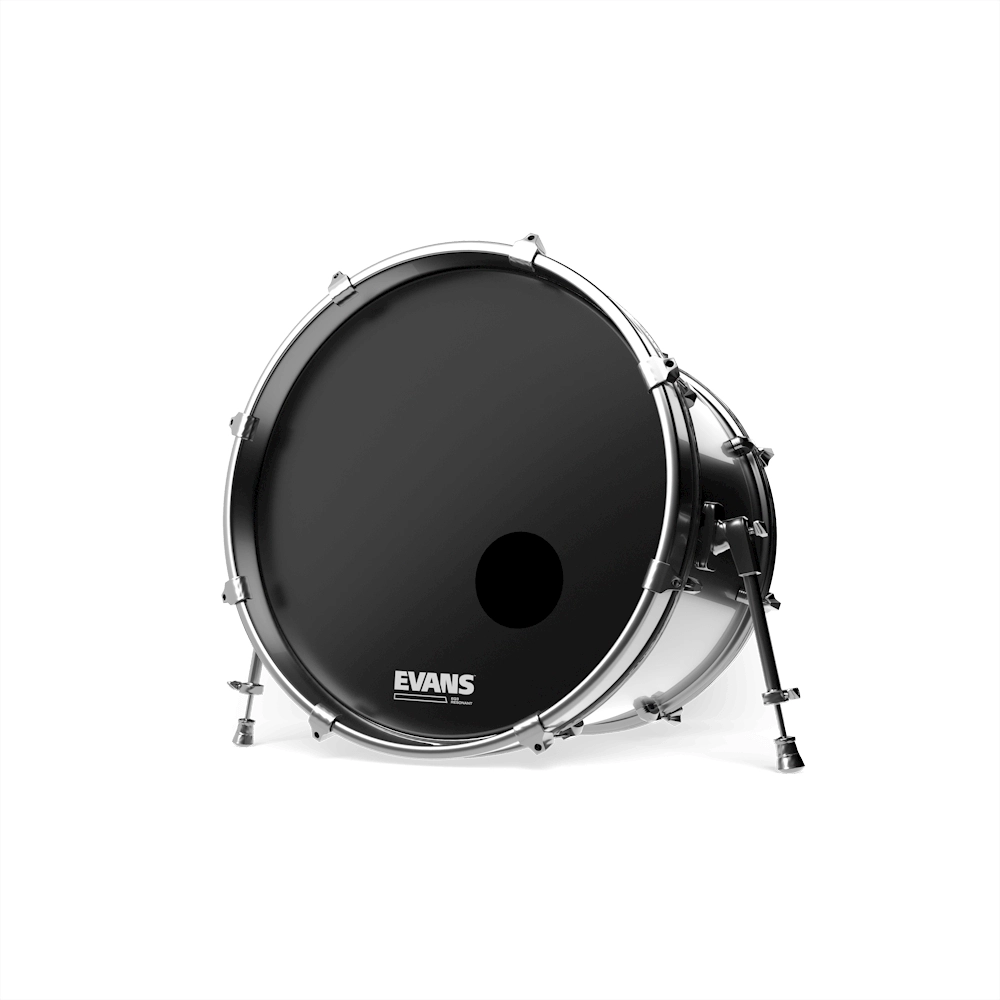 Evans EQ3 Black Resonant Bass Drumhead 22"