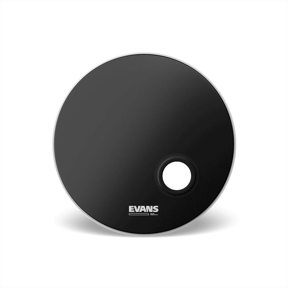 Evans EMAD Resonant Bass Drum Head Black 22"