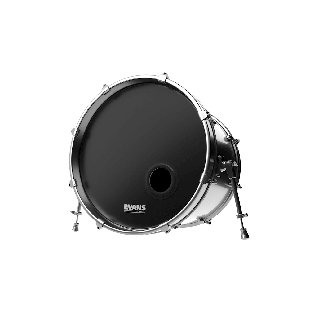 Evans EMAD Resonant Bass Drum Head Black 22"