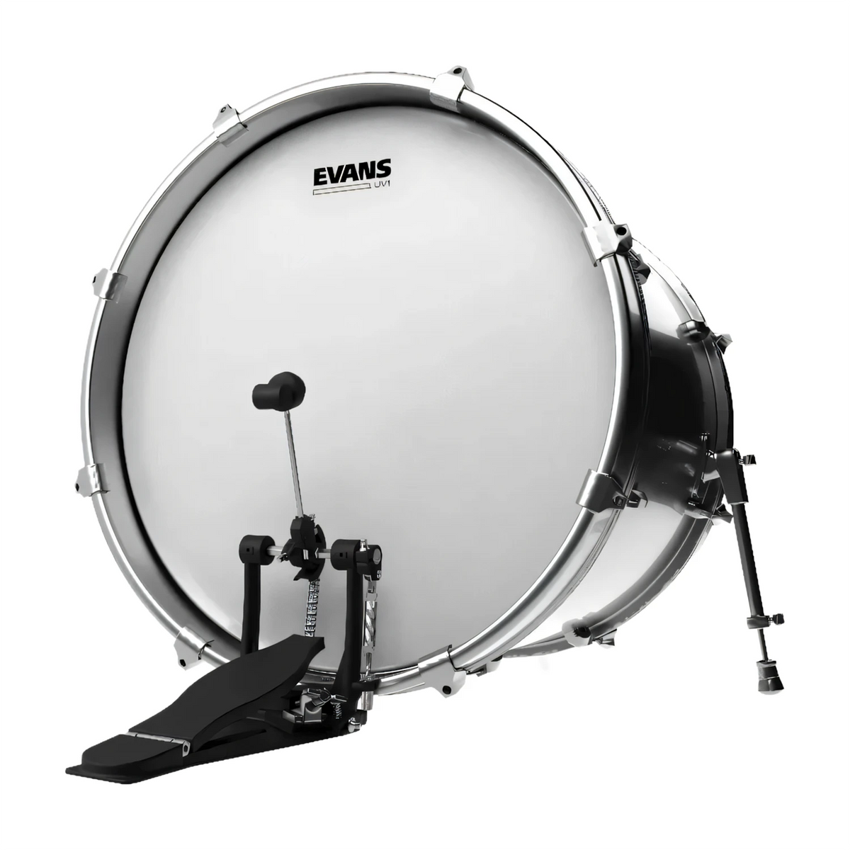 Evans UV1 Cuero Para Bombo 22" Coated - Blanco