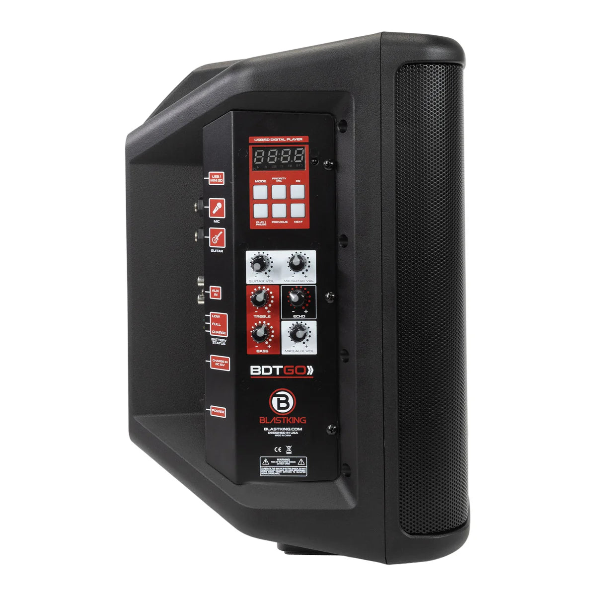 Blastking BDTGO 200W 8" Portable and Battery Powered Speaker