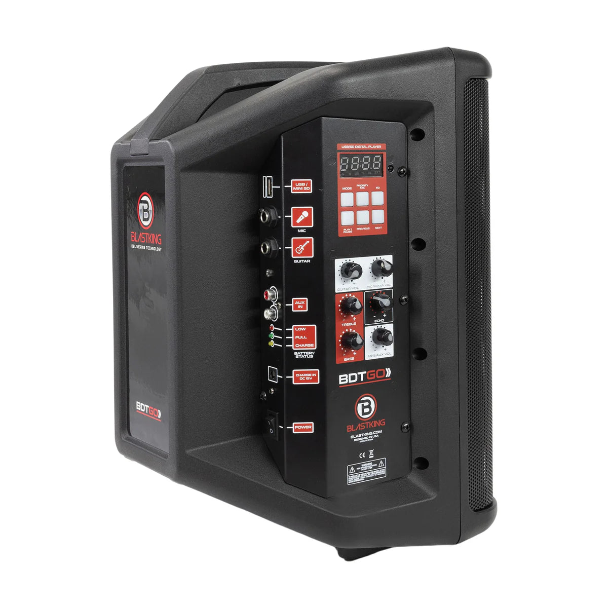 Blastking BDTGO 200W 8" Portable and Battery Powered Speaker