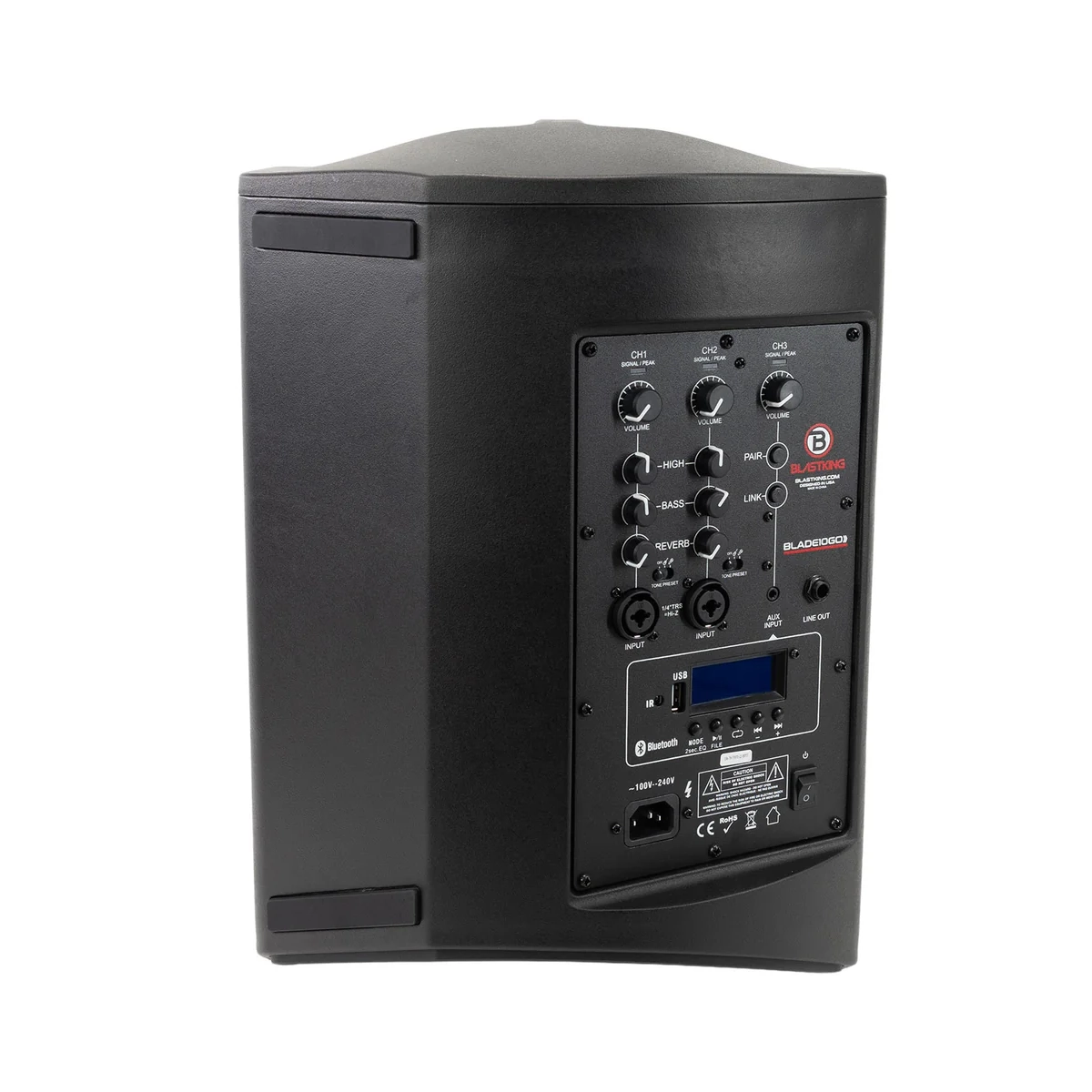 Blastking BLADE10GO - 10" 400W Battery-Powered Portable Speaker System