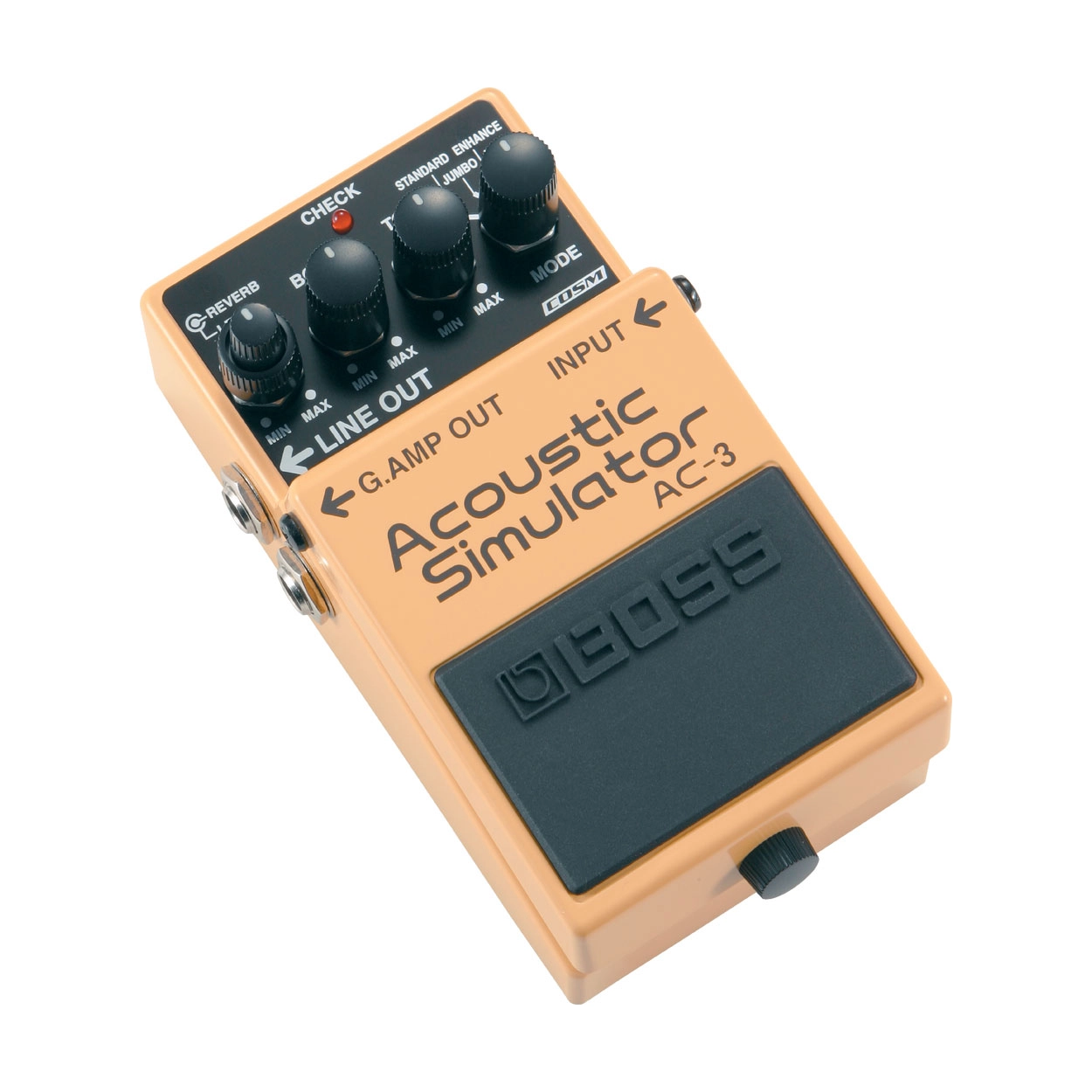 Front view of BOSS AC-3 ACOUSTIC SIMULATOR MODELING PEDAL