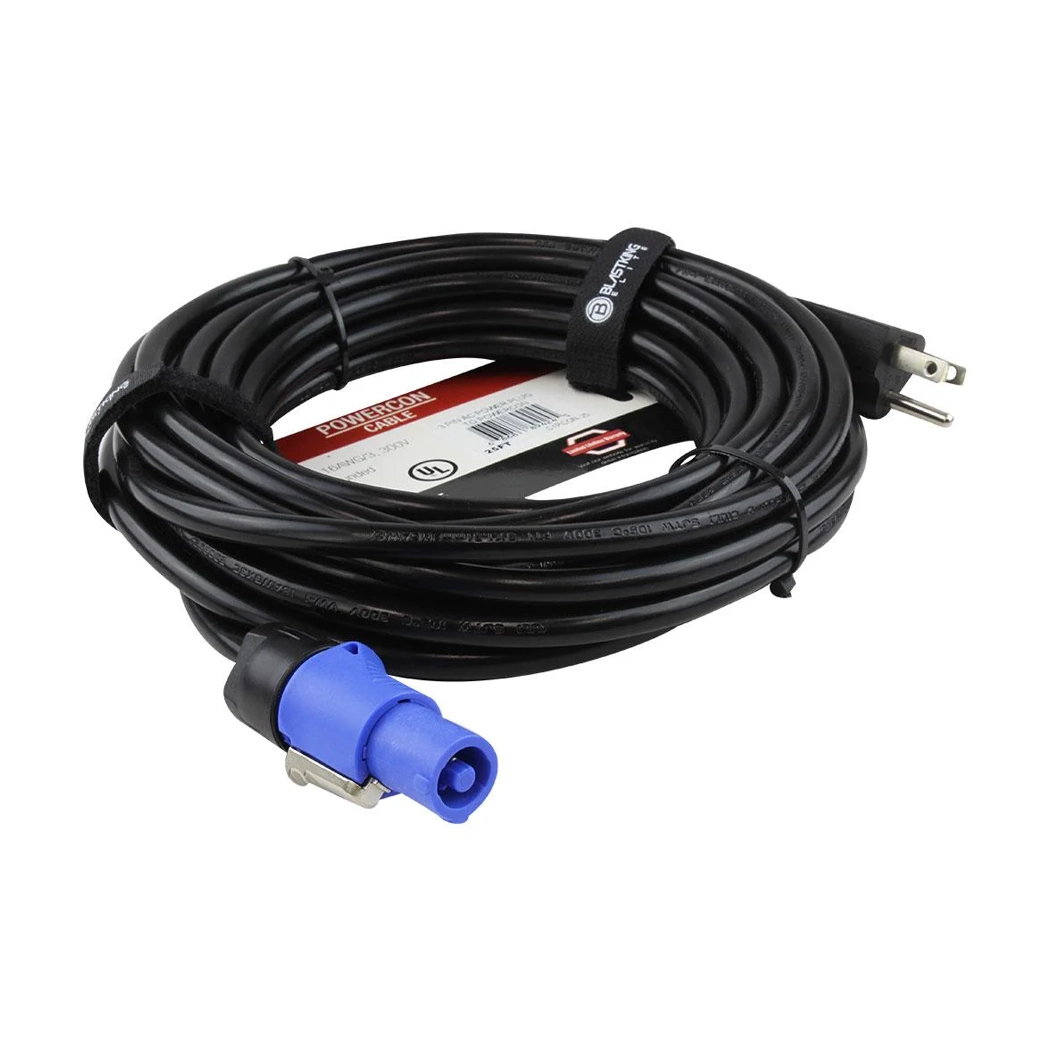 Blastking C1PCON 3 Pin Ac Power Plug To Powercon Cable - 25 ft.