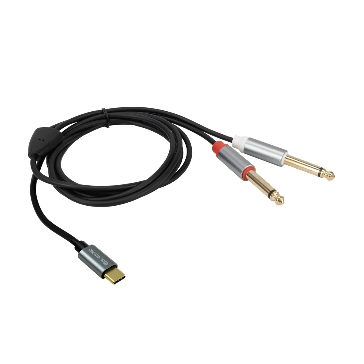 Cable de audio USB-C a doble 1/4” (6.35mm) Blastking C2QTC-6 / 6 pies (1.82m)