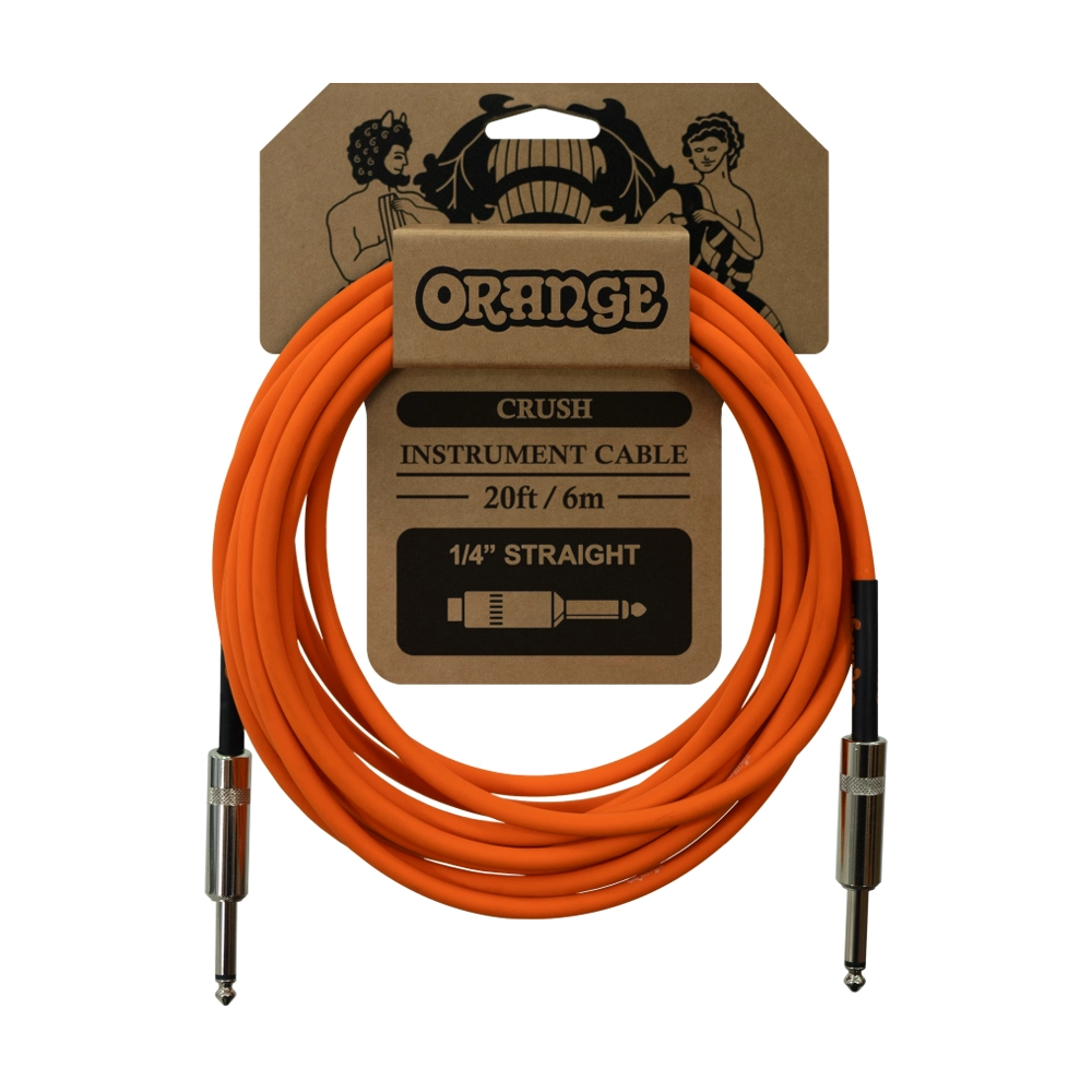Orange Crush 20' Instrument Cable with Straight Connectors - CA036