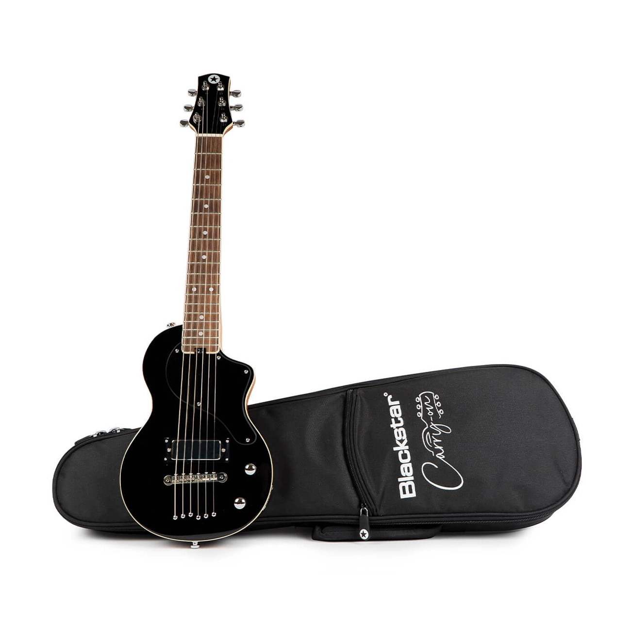 Guitarra de viaje Blackstar con bolsa - Negra
