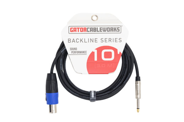 Gator Cableworks Backline Series Speaker Cable - TS-Twist Lock - 10'