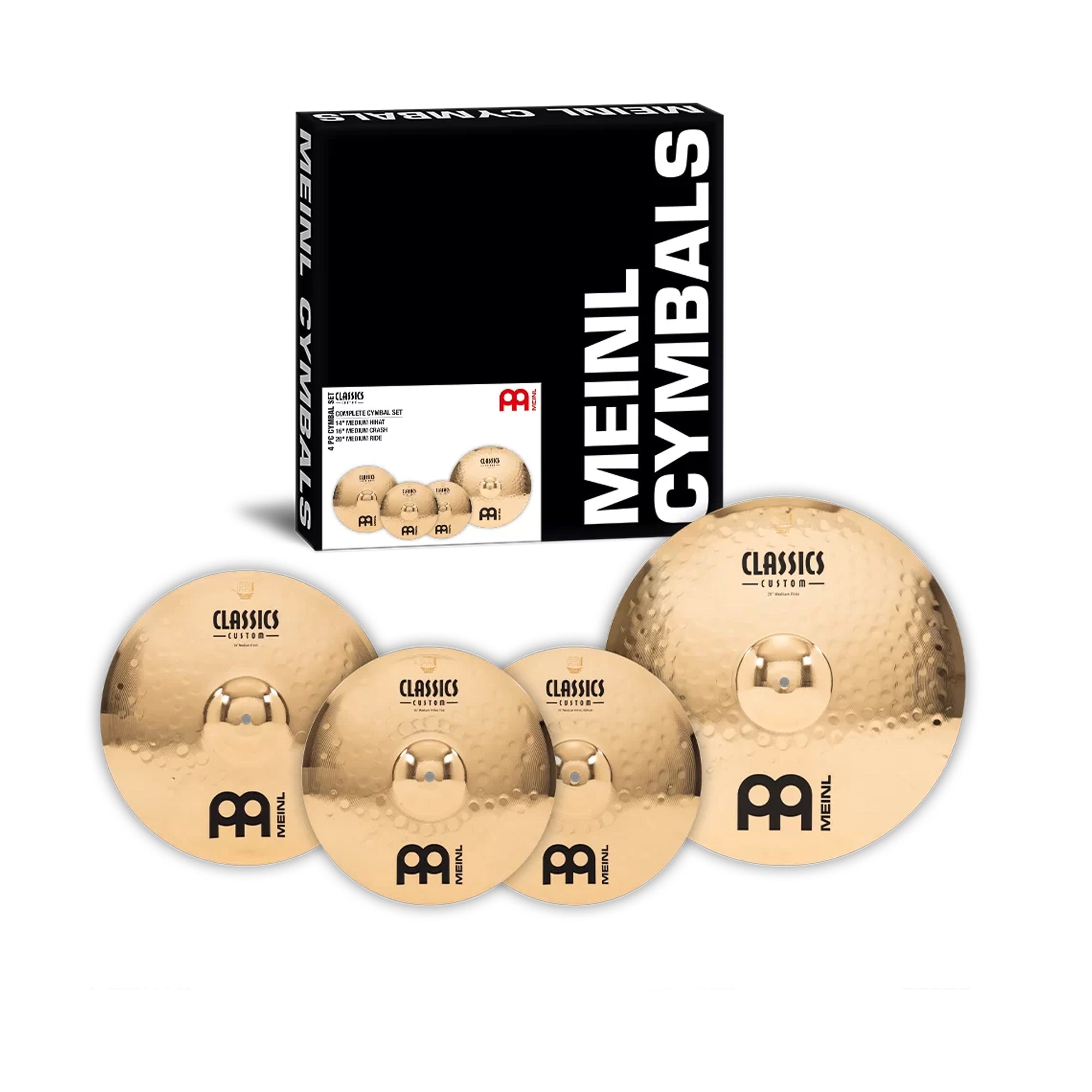 Meinl Classics Custom Medium Cymbal Set Free 18" Crash