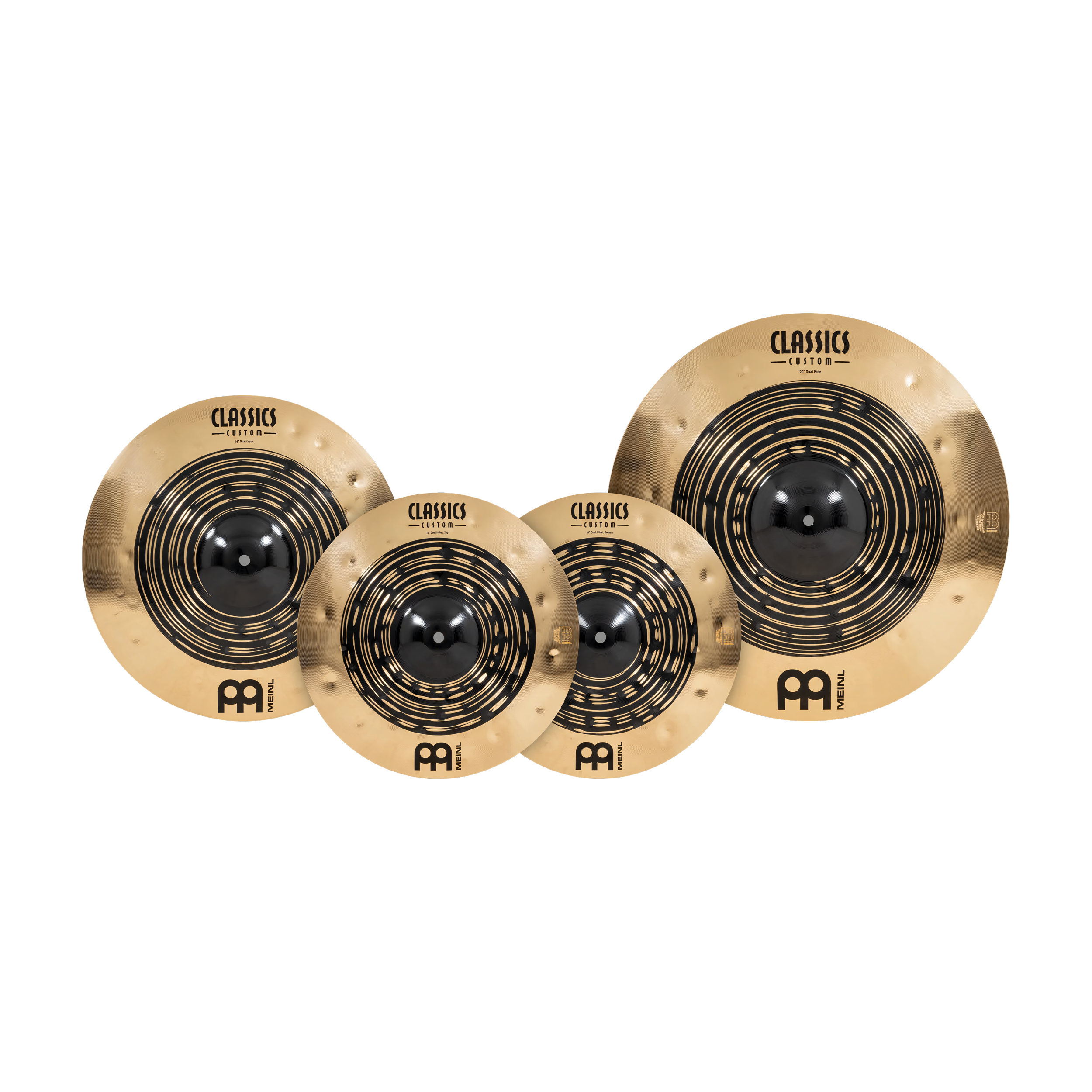Meinl Cymbals CCDU141620 Classics Custom Dual Standard Cymbal Set