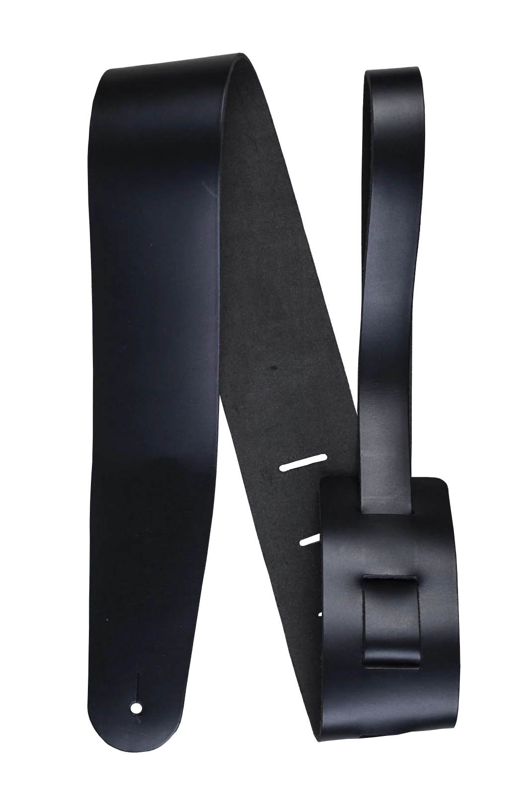 Henry Heller 2.5" Genuine Cowhide Leather Guitar Strap - Black