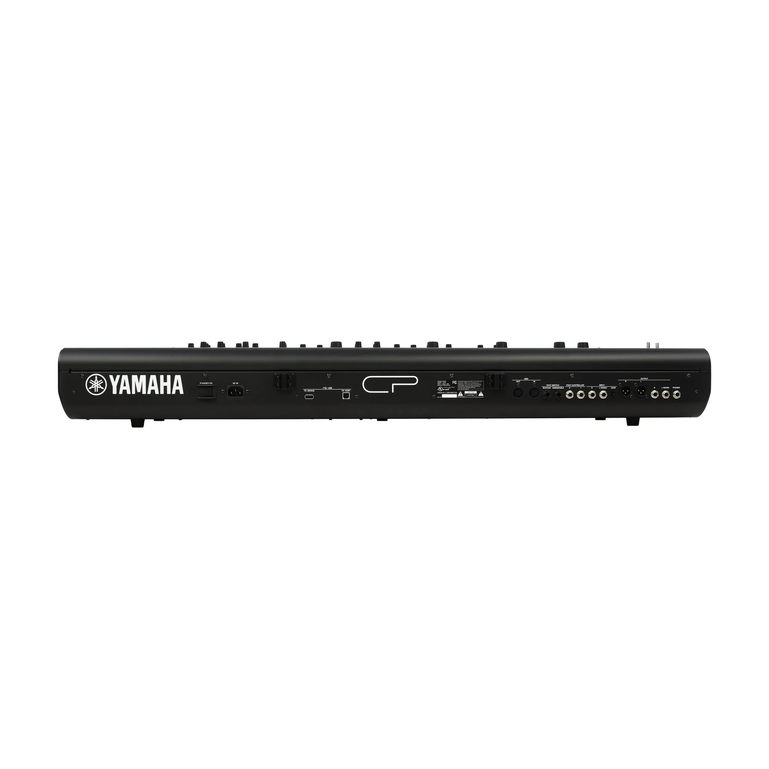 Full view in the back panel of Yamaha CP73 Stage Piano