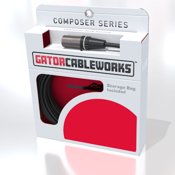 Gator Cableworks Composer Series Microphone Cable Toricolor Id Rings - 100'